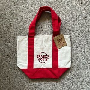 Trader Joe Mini Canvas Tote Bag